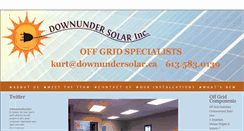 Desktop Screenshot of downundersolar.ca